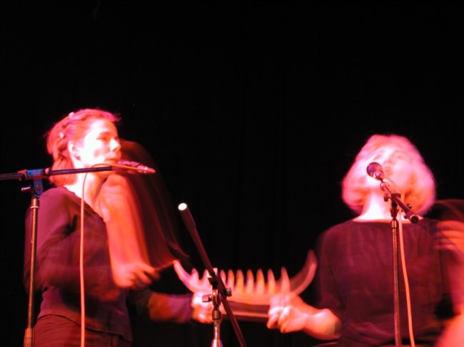 Peat Zeitler & Isabel Kraft mit Hammer & Metallrechen
>> Acoustic Folknight im E-Werk Erlangen